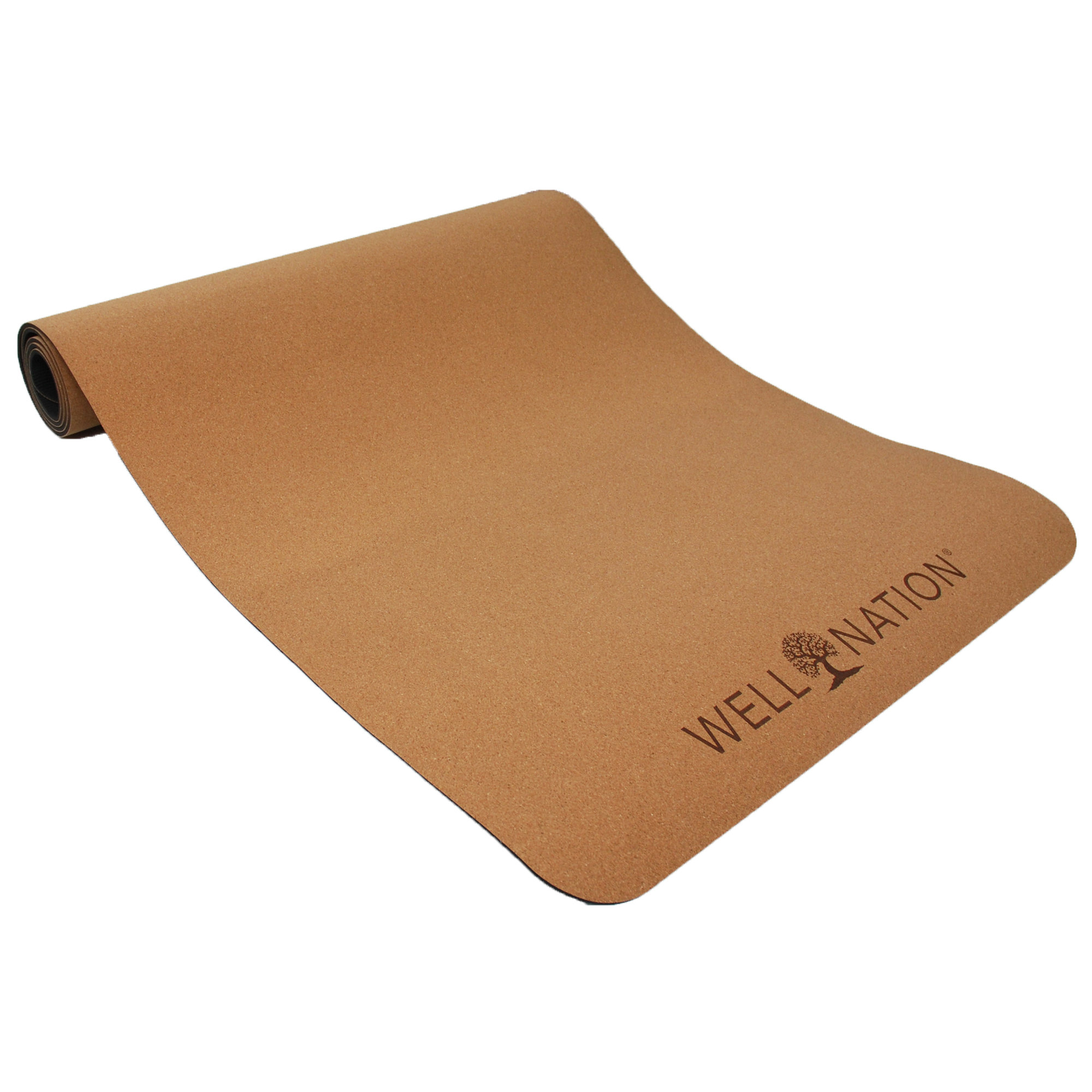 Well Nation TPE5 Cork Rubber Yoga Mat - Image 2